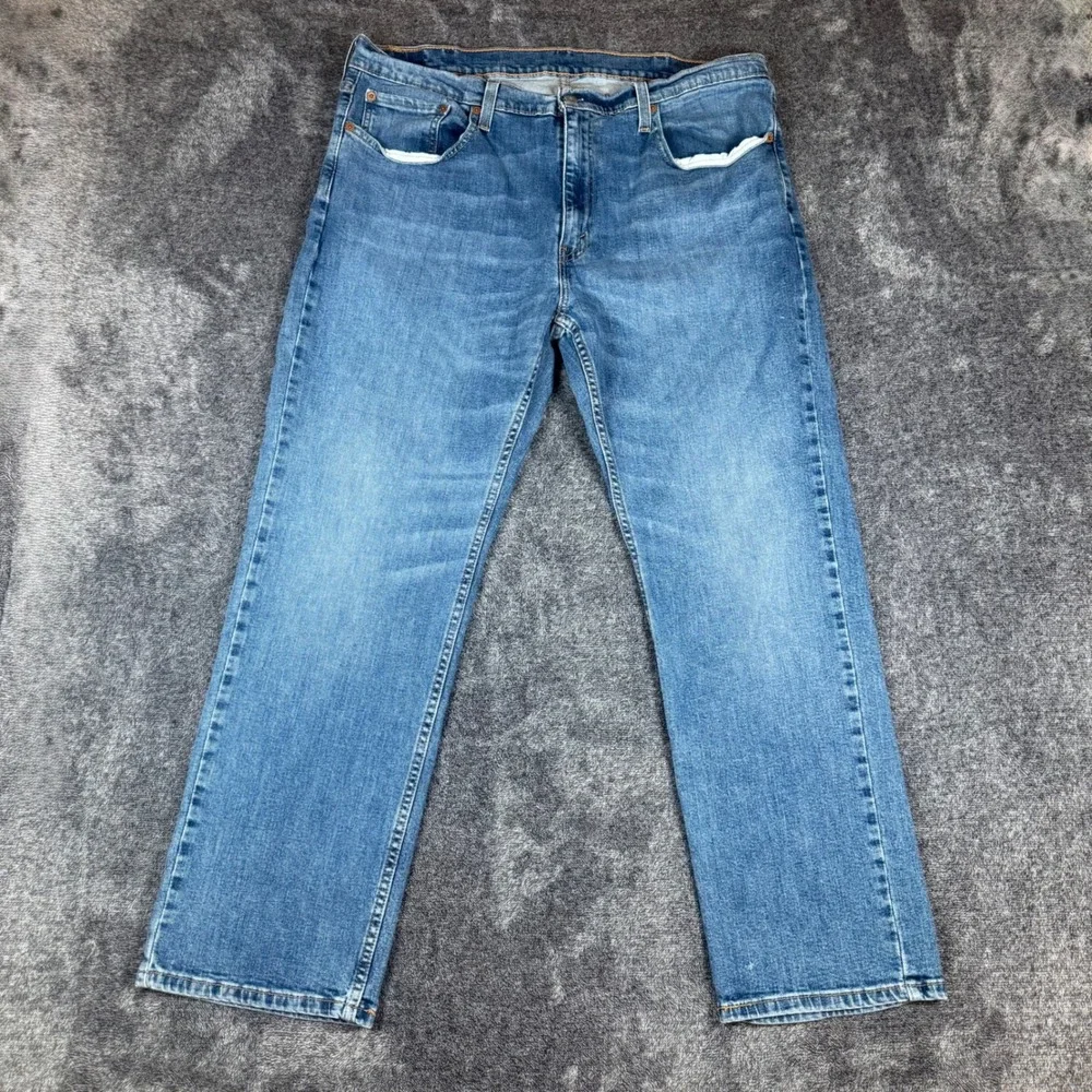 Levi's 559 Relaxed Straight Jeans Mens 38x30 Medium Wash Blue WaterLess Denim